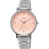 Casio LTP-VT03D-4B Analog Quartz Women's Watch Salmon Pink Metallic Metal Band