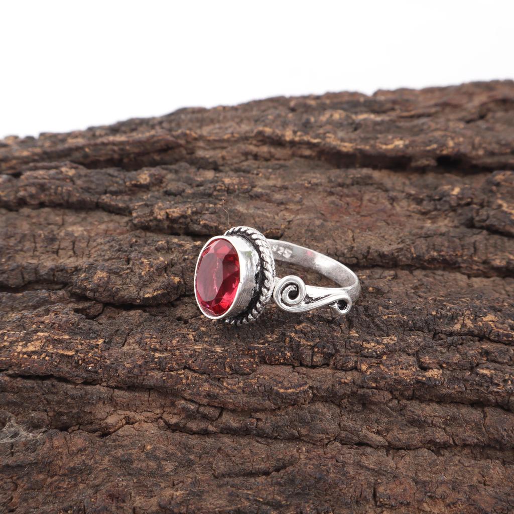 Кольцо с розовым турмалином, Ювелирное изделие с драгоценным камнем, Кольцо из стерлингового серебра 925 пробы, Ювелирное изделие ручной работы, Кольцо с камнем-талисманом, Подарок для нее