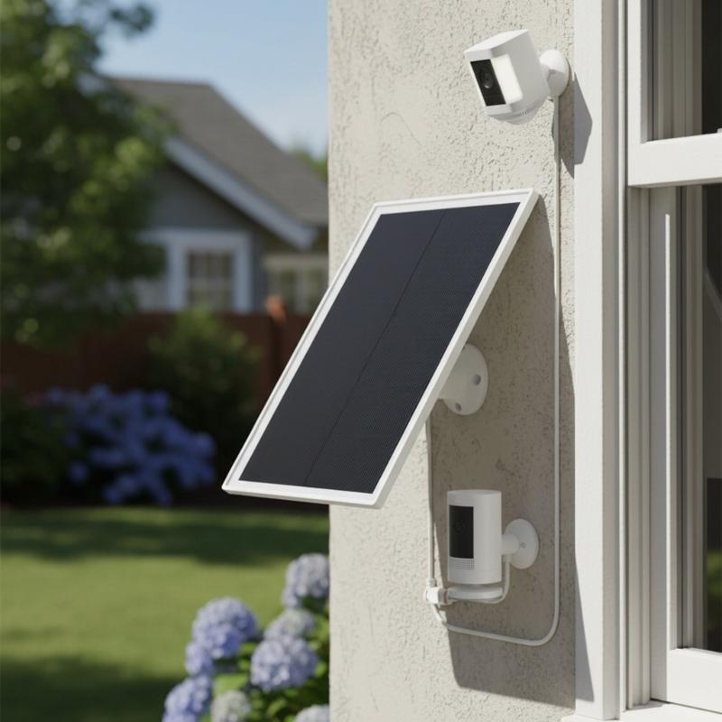 Shingled Solar Plate for Security Camera Systems Stable 6W Output Monocrystalline Solar Plate Charging Equipment