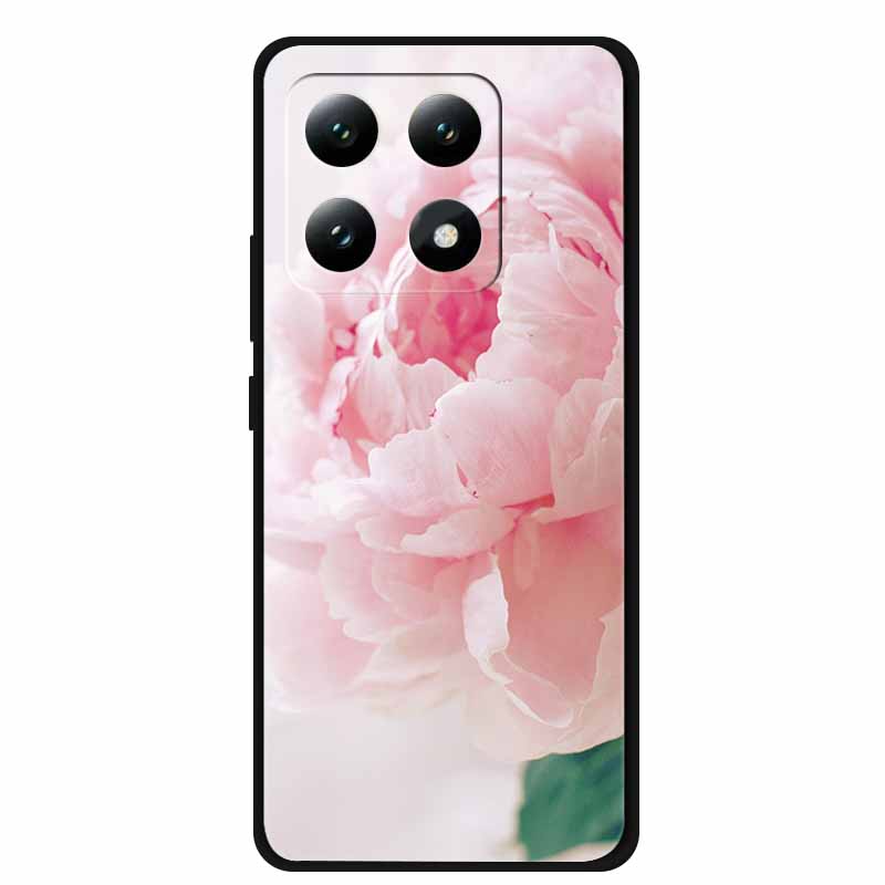 Для Xiaomi 15T 5G Чехол Цветы Мягкий Силикон ТПУ Задняя Крышка Для Xiaomi 15T Pro 5G Capa Boho Цветная Защита от Царапин