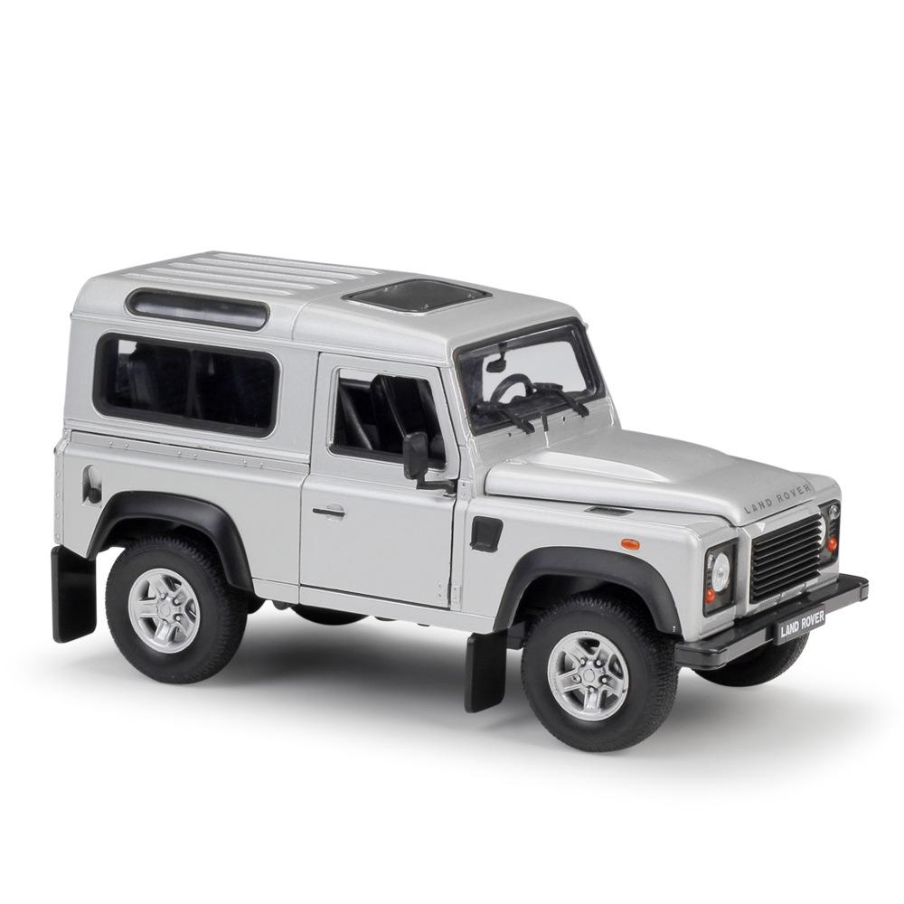 Welly 1/24 Модель автомобиля из сплава Land Rover Defender Литой металлический внедорожник Модель автомобиля Симуляция Коллекция Детская игрушка Подарок