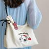 New Kt Cat Niche Cartoon Embroidery Girl Student Shoulder Bag Large Capacity Commuter Bag Cloth Bag