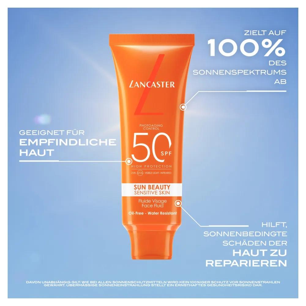 Lancaster Sun Beauty Молочко для лица солнцезащитное Sun Sensitive SPF50, 50 мл