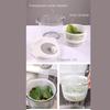 2 in 1 Salad Spinner Salad Dryer Multifunctional Large Capacity Vegetable Dehydrator Drainer Household Food Strainer