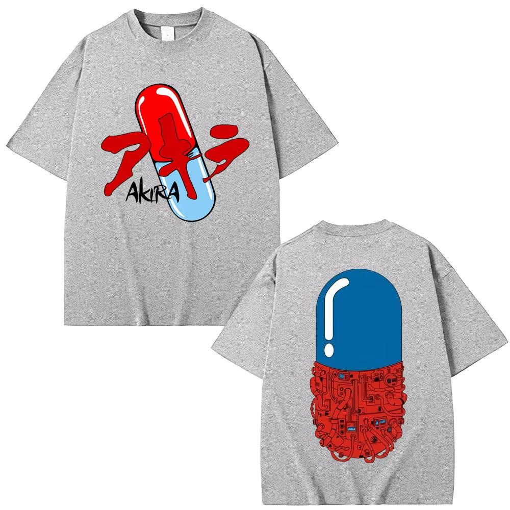 Japan Anime Akira Graphic Tshirt Science Fiction Movie Shotaro Kaneda Hipster Tee pure Cotton Casual Short Sleeved top Gifts