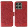 For Motorola Edge 60 Pro 5G Case PU Leather Mandala Imprinted Design Wallet Phone Cover