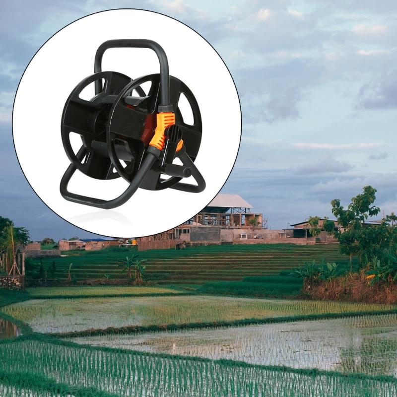 Катушка для намотки шланга Катушка для шланга Водопроводная труба Одноручная Стойка для хранения Инструмент для сада Мойка автомобиля Полив Мойка автомобиля