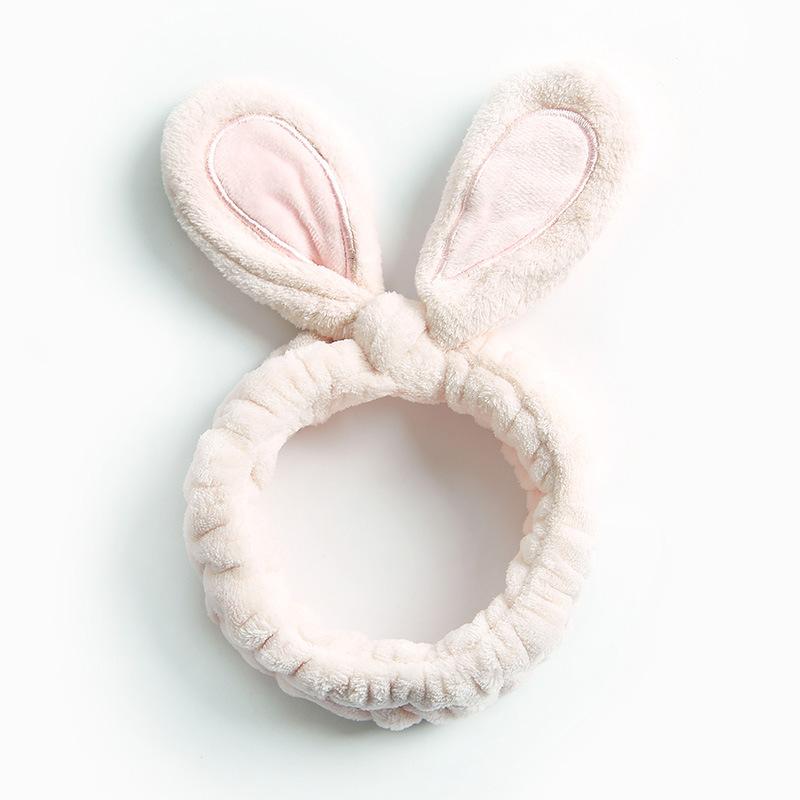 Супер милая трехмерная проволочная кроличья ушка пушистая повязка для мытья лица маска для макияжа женские аксессуары для волос головной убор