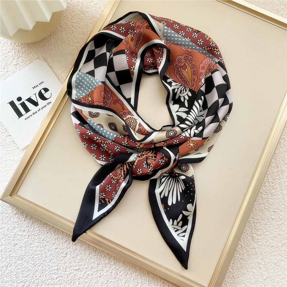 New Scarves Silk Scarves Women'S Spring And Autumn Season Long Decorative Professional Scarves Summer Thin Styles Paired With Shirts Stylish
