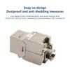 Разъем Keystone Cat6A Cat7 Cat7 Rj45 Stp Безинструментальный Тип Модульные Разъемы Адаптер Соединитель Для 22-26 Awg