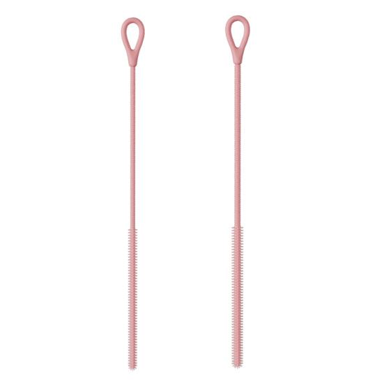 Набор из 2 силиконовых щеток-соломинок для глубокой очистки от пятен от пищевого чая с молоком