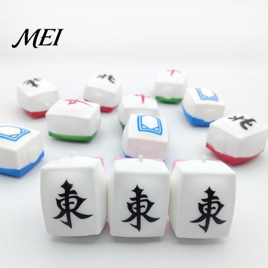 Boredom Busters Mahjong Toy Chinese Stress Relief Toy, Tile Squeeze Fidget Anxiety Soft Stretchy Sensory for Home Office Classroom Handheld Tools