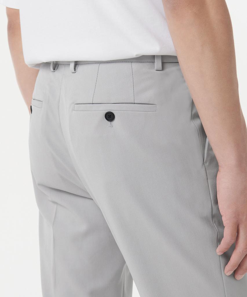 MUSINSA STANDARD Tapered Hidden Banding Crop Slacks [Light Gray]