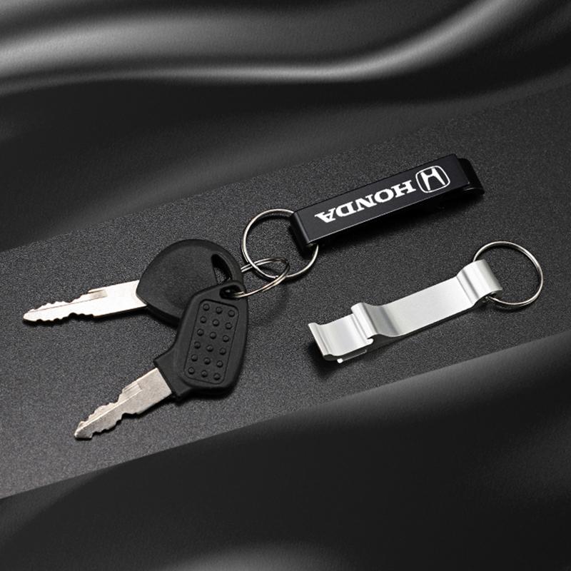 Car Key Rings Bottle Opener Keychain Accessories For Honda Civic Fit Accord City Vezel CR-V S660 Odyssey HR-V Insight Pilot EC5