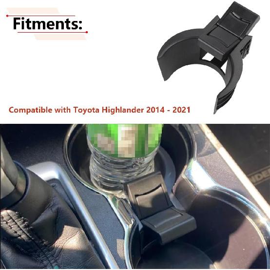 RLB-HILON Cup Holder Ert Divider Compatible With Toyota Highlander 2014 2015 2016 2017 2018 Year