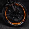 Флуоресцентный оранжевый Moto GP набор внутренних внешних ободов ободная лента колеса в полоску наклейки наклейки CinarExtreme