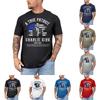 Men's Printed Short Sleeve T-Shirt Men's Loose Casual Short Sleeve Top