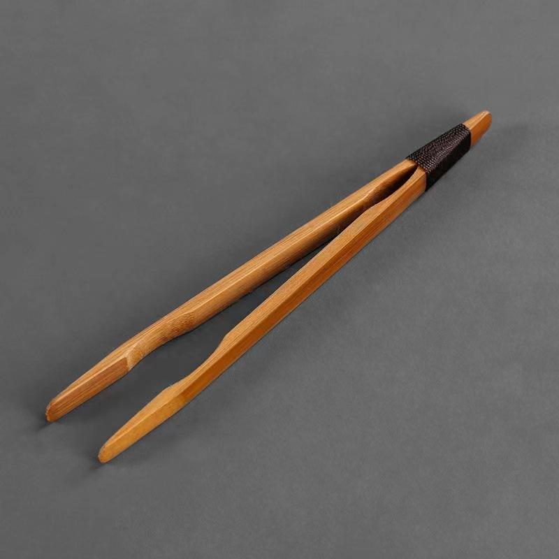 1/2/4 шт. Деревянные щипцы для чая, бамбуковые щипцы для салата, еды, тостов, изогнутые прямые зажимы, кухонные принадлежности, чайная посуда