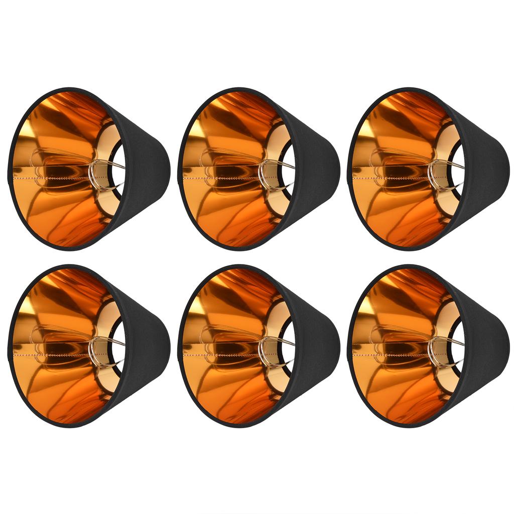 6PCS Fabric Lamp Shade Cloth Clip On Lampshade for E14 Table Chandelier Floor Light Wall Lamp