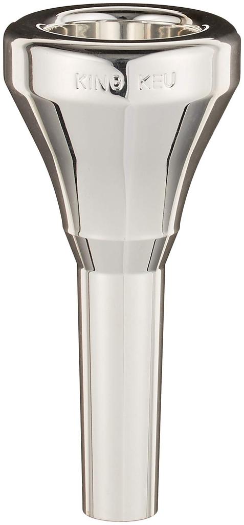 Мундштук King для маршевого медного эуфониума/тромбона с серебряным покрытием (Толстая трубка) [K-EU] Только,