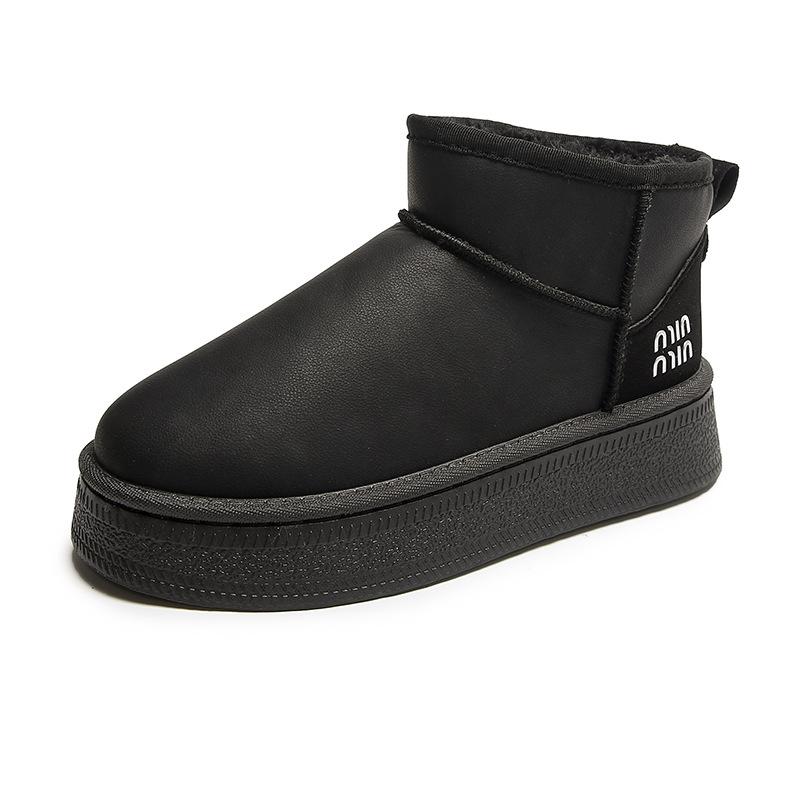 Зимние новые сапоги-дутики с Северо-Востока, короткие сапоги, на толстой подошве, из утолщенной кожи, водонепроницаемые и нескользящие, хлопковые сапоги, маленькие короткие сапоги