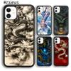 Krajews Asian Chinese Dragon Soft Phone Case Cover For iPhone 14 5 6s 7 8 Plus XR XS 11 12 13 Pro Max Samsung S21 S22ultra Plus
