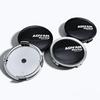 4pcs Black Silver ADVAN Racing Logo Emblem Car Wheel Center Caps 75MM 70MM Wheels Hub Cap Rim Hubcaps MKIUYG Dust Cover Car Accessories