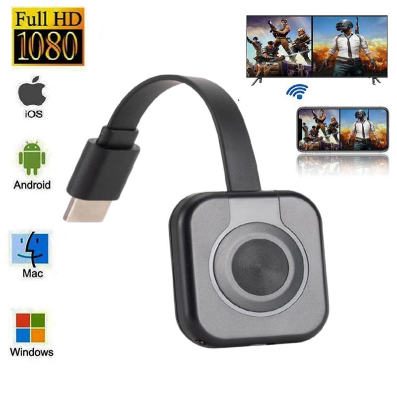 1080P HD TV Dongle Stick WiFi HDMI-совместимый проектор беспроводной зеркальный экран адаптер для Anycast Miracast iOS/Android