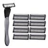 Empathy Peak Men's 5-ply Disposable Razor + Refill Blade 8p Set, 1 Set