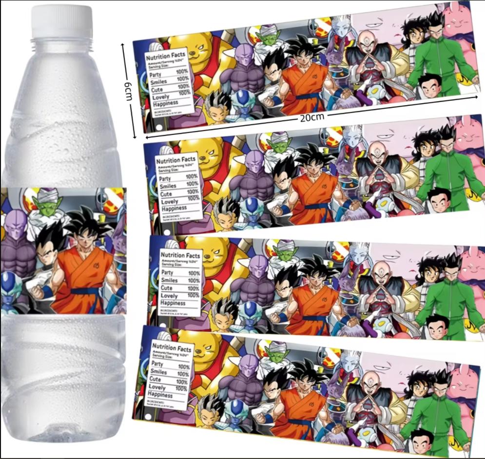 Набор для дня рождения Dragon Ball Скатерть Тарелки Салфетки Украшения для кексов Праздничная шляпа Праздник для малыша Подарки для вечеринки Dragon Ball