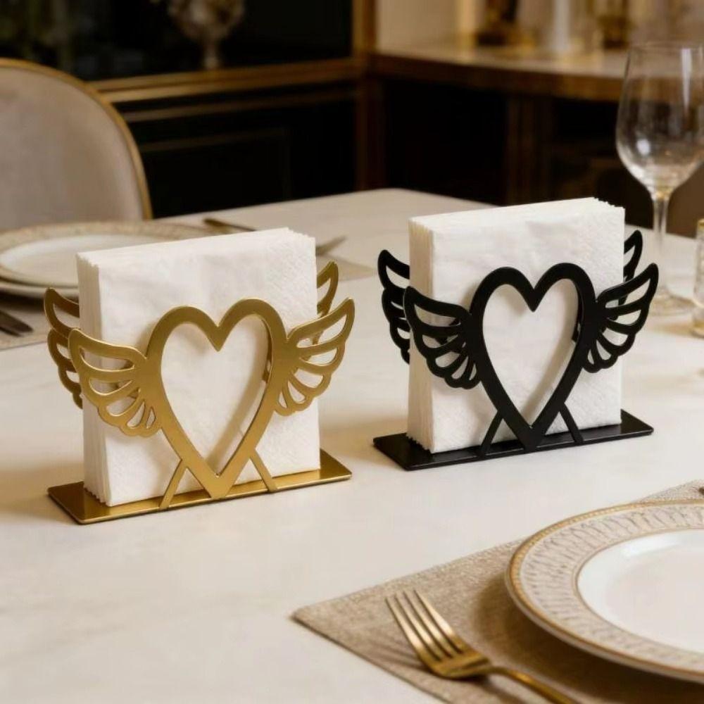 Hollow Retro Napkin Holder Heavy Duty Napkin Container Exquisite Napkin Storage Shelf Hotel Use