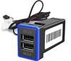 After7 [Совместимость с быстрой зарядкой] QC3.0 Панель с отверстием для USB-выключателя питания типа A Toyota с 2 портами, светодиодной подсветкой, для планшета, смартфона, Alphard серии 20/30 Pr