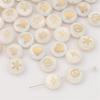 Натуральная ракушка Двусторонняя Горячее тиснение Плоские круглые бусины Для DIY Ожерелья Браслета Серег Изготовления Ювелирных Изделий