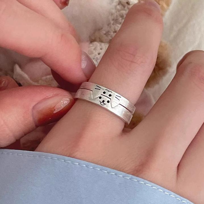 Серебряное кольцо 925 пробы, корейское, геометрический витой плетеный открытый дизайн, женская мода, индивидуальность, простой тренд, ретро, крутые украшения