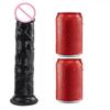 Realistic Soft Jelly Dildo Transparent Suction Cup Strong Grip Flexible Intimate Toy for Women Solo Couple Play