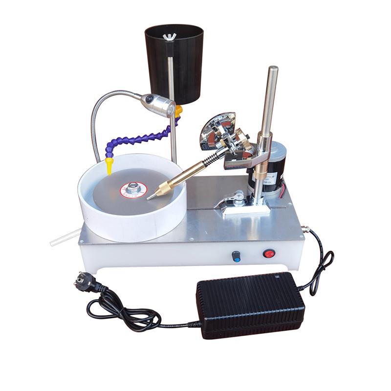 Электрический толкатель Шлифовальный полировальный станок Станок для шлифовки драгоценных камней Маленький ювелирный нефрит агат Фацетный станок Нефритовая печать Гравировальный нож