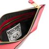 Moschino Logo Embossed Zipper Closure Bear Leather Wallet Clutch Women wallets Red 7A8429-8210-1115