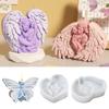 Angel Love Wings Silicone Mold DIY Car Fragrance Stone Dropping Pendant Mother And Child Gypsum Candle Mold