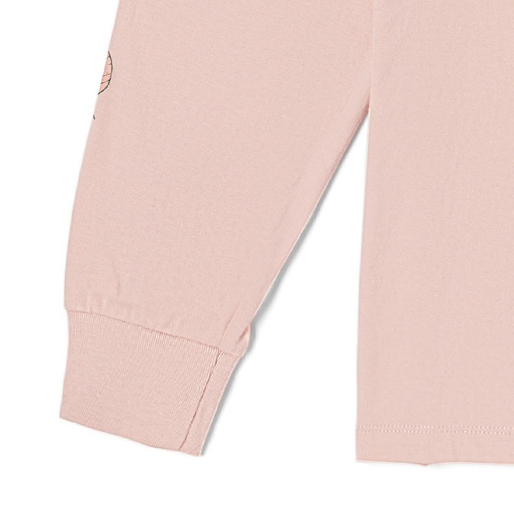 Vans Футболка с круглым вырезом и длинными рукавами с оранжевым принтом, женские топы, дымчато-розовые VN0007AMBQL