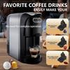 3 In 1 Capsule Coffee Machine Fully Automatic Small Portable Home Office Universal Coffee Powder Maker