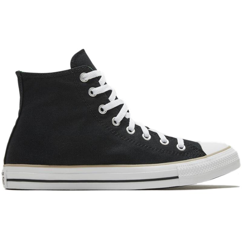 Converse Chuck Taylor All Star Камуфляжная нашивка Винтажные высокие парусиновые кеды Унисекс Черно-белые