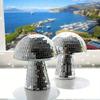 Mushroom Disco Ball Mirror Reflective Home Decoration Crafts Mushroom Ornaments Technology Bar Atmosphere Decoration Miniatures
