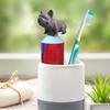 French Bulldog Toothpaste Dispenser 3D Printed Dog Toothpaste Topper Bathroom Toothpaste Dust Protection Cap Cover Prank Accessories