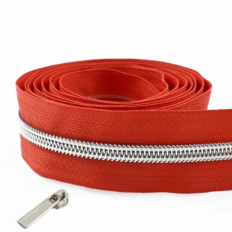 1/2/3/4/5 метров 5# нейлоновые молниевые ленты со слайдерами спиральные молнии сумка кошелек карман пуллеры для молний головка набор для ремонта швейные аксессуары