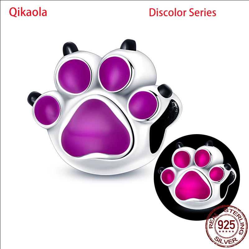 Original 100% sS925 Sterling Silver Luminous Octopus Ocean Series Charms Fit Bracelet DIY Beads Ms Jewelry Gift New In