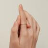 Lunne 14K Half Bezel Line Diamond Ring (14K Gold) #Lcr08 (B Type)