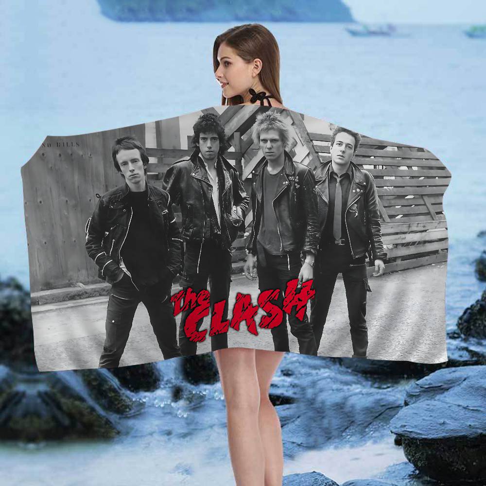 Полотенце для ванны C-Clash Band из микрофибры, мягкое, хорошо впитывающее влагу, дышащее, для девочек и детей, декоративное, с мультяшным рисунком, пляжное полотенце