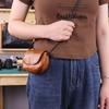 1 шт. Винтажная Сумка Через Плечо из Натуральной Кожи Мини-Кошелек Милый Держатель для Карт и Монет для Повседневного Использования