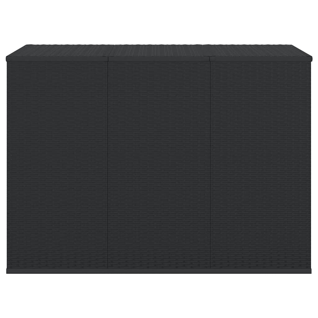 Vidaxl Skrzynia Na Poduszki Ogrodowe, Rattan Pe, 145X100X103Cm, Czarna