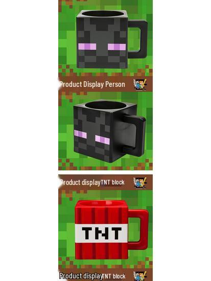 Minecraft Torch Mug for Kids – Game-Themed Water Cup